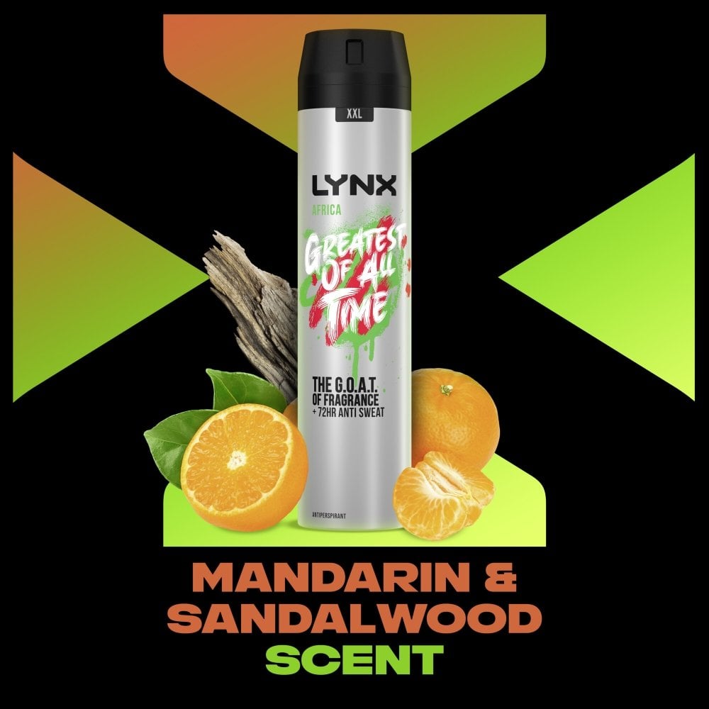 Lynx XXL Africa 72h Anti-Perspirant Deodorant Spray 250ml