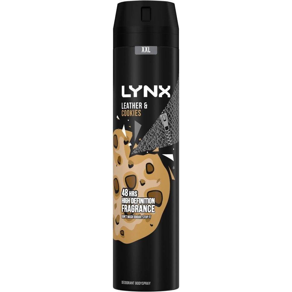 Lynx XXL 48h Leather & Cookies Deodorant Body Spray 250ml