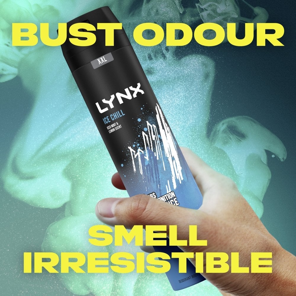 Lynx XXL Ice Chill 48h Iced Mint & Lemon Deodorant Body Spray 250ml
