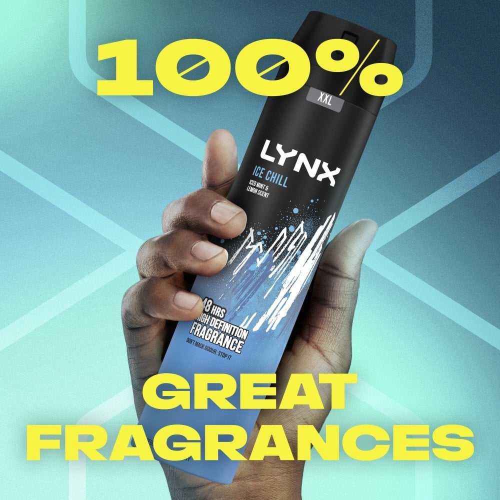 Lynx XXL Ice Chill 48h Iced Mint & Lemon Deodorant Body Spray 250ml