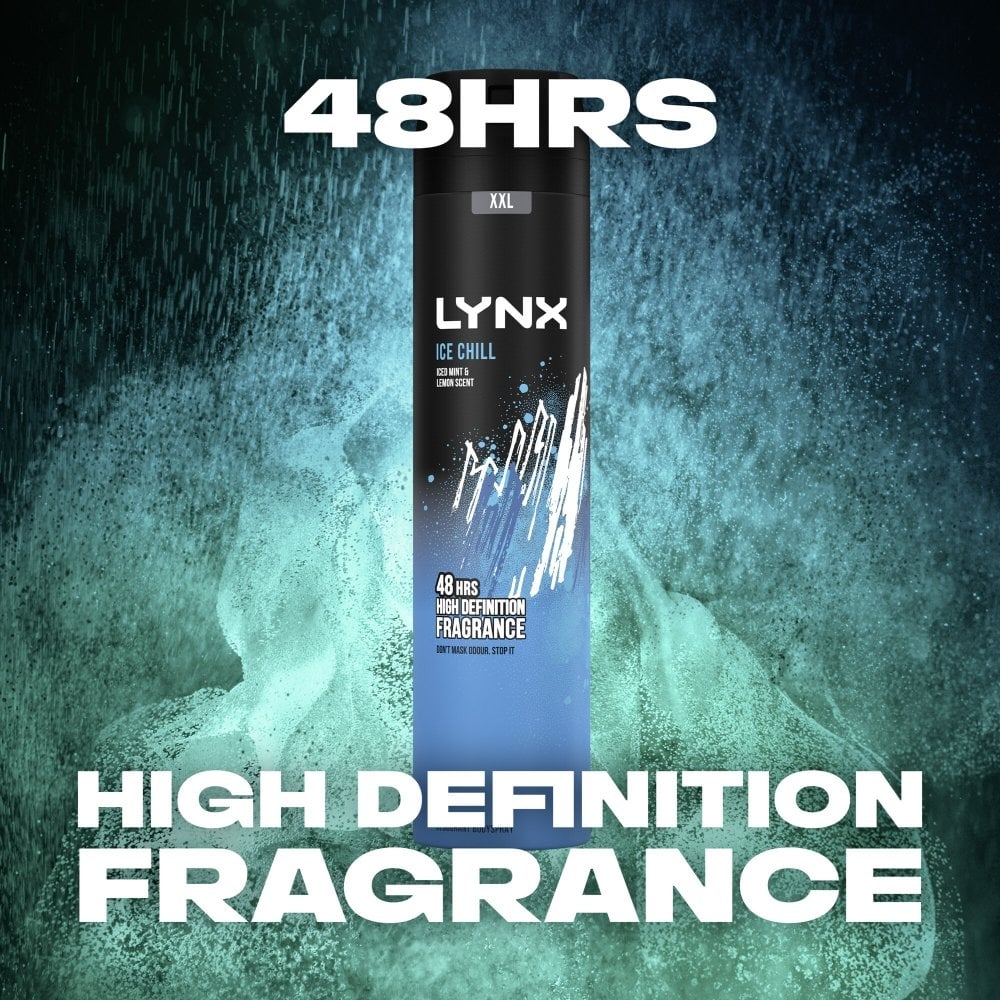 Lynx XXL Ice Chill 48h Iced Mint & Lemon Deodorant Body Spray 250ml