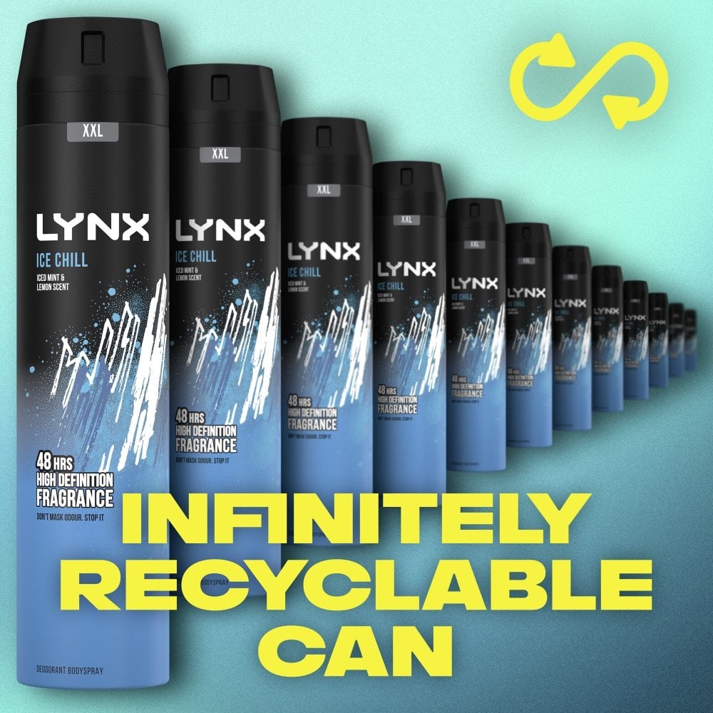 Lynx XXL Ice Chill 48h Iced Mint & Lemon Deodorant Body Spray 250ml