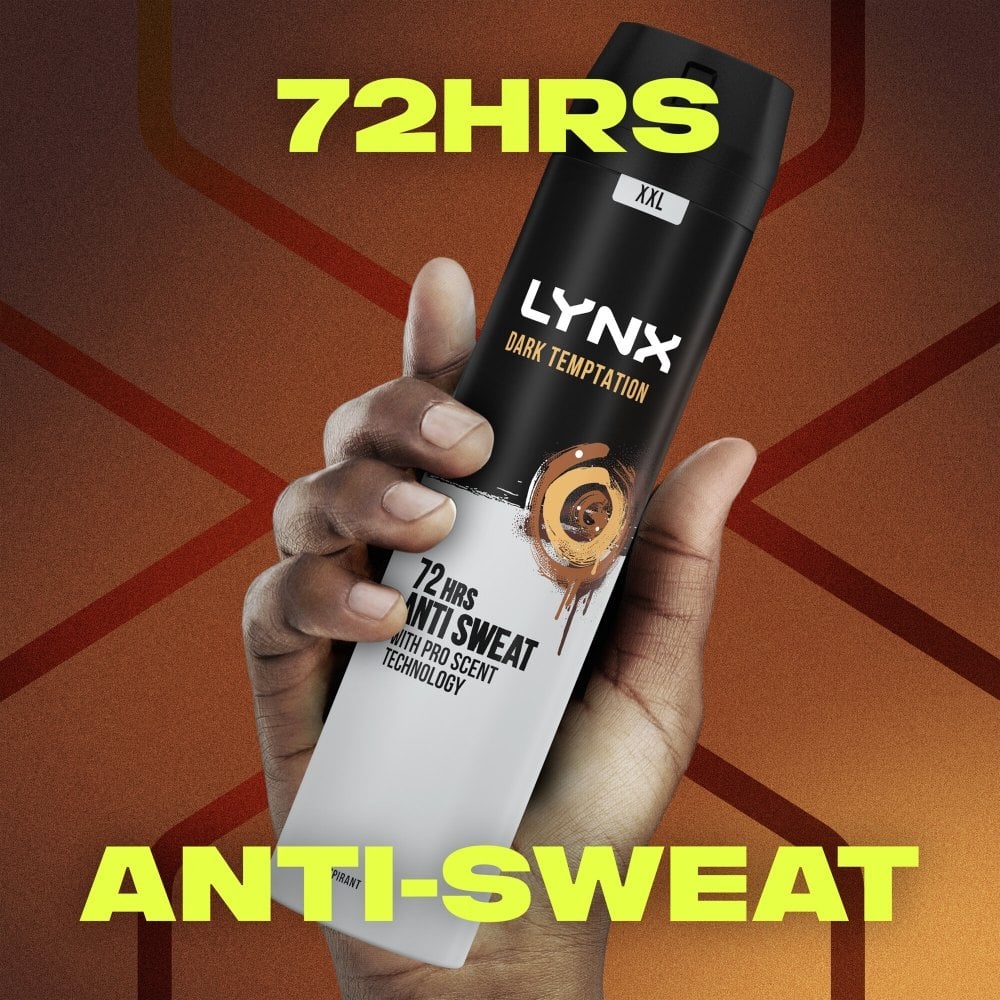 Lynx XXL Dark Temptation 72h Dark Chocolate Anti-Perspirant Deodorant Spray 250ml