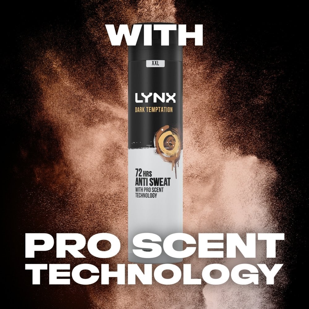 Lynx XXL Dark Temptation 72h Dark Chocolate Anti-Perspirant Deodorant Spray 250ml
