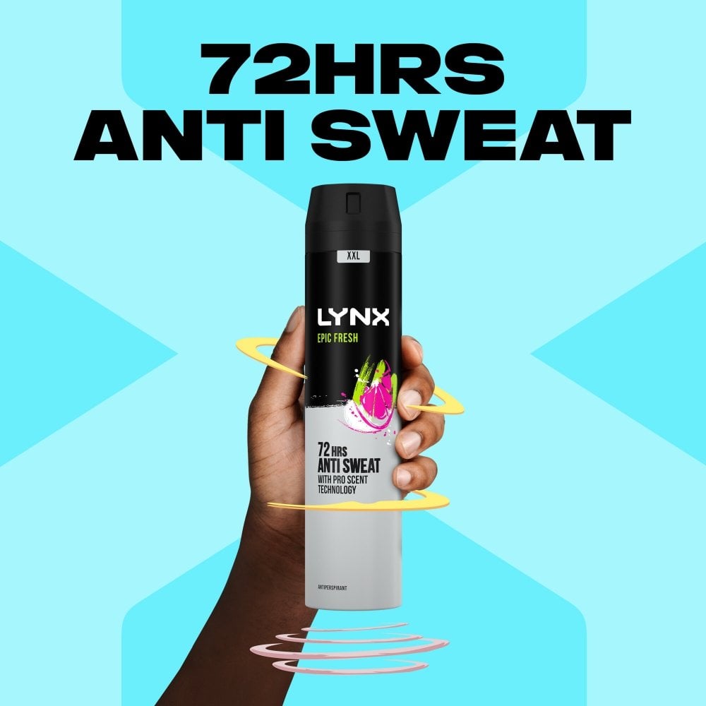 Lynx XXL Epic Fresh 72h Grapefruit & Tropical Pineapple Anti-Perspirant Deodorant Spray 250ml