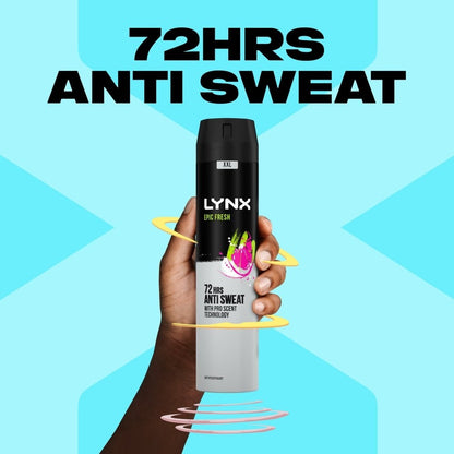 Lynx XXL Epic Fresh 72h Grapefruit & Tropical Pineapple Anti-Perspirant Deodorant Spray 250ml
