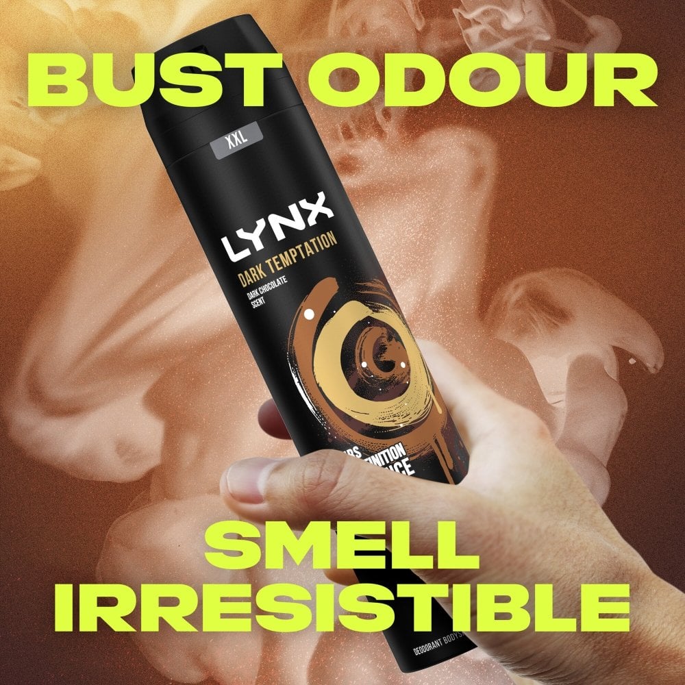 Lynx XXL Dark Temptation 48h Dark Chocolate Deodorant Body Spray 250ml