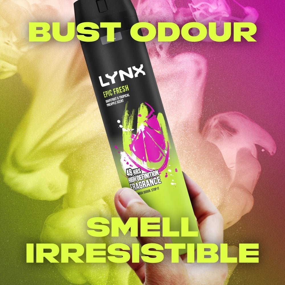 Lynx XXL Epic Fresh 48h Grapefruit & Tropical Pineapple Deodorant Body Spray 250ml