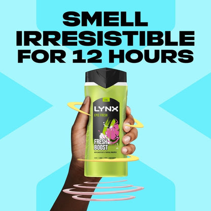 Lynx XXL 3 In 1 Epic Fresh Shower Gel 500ml