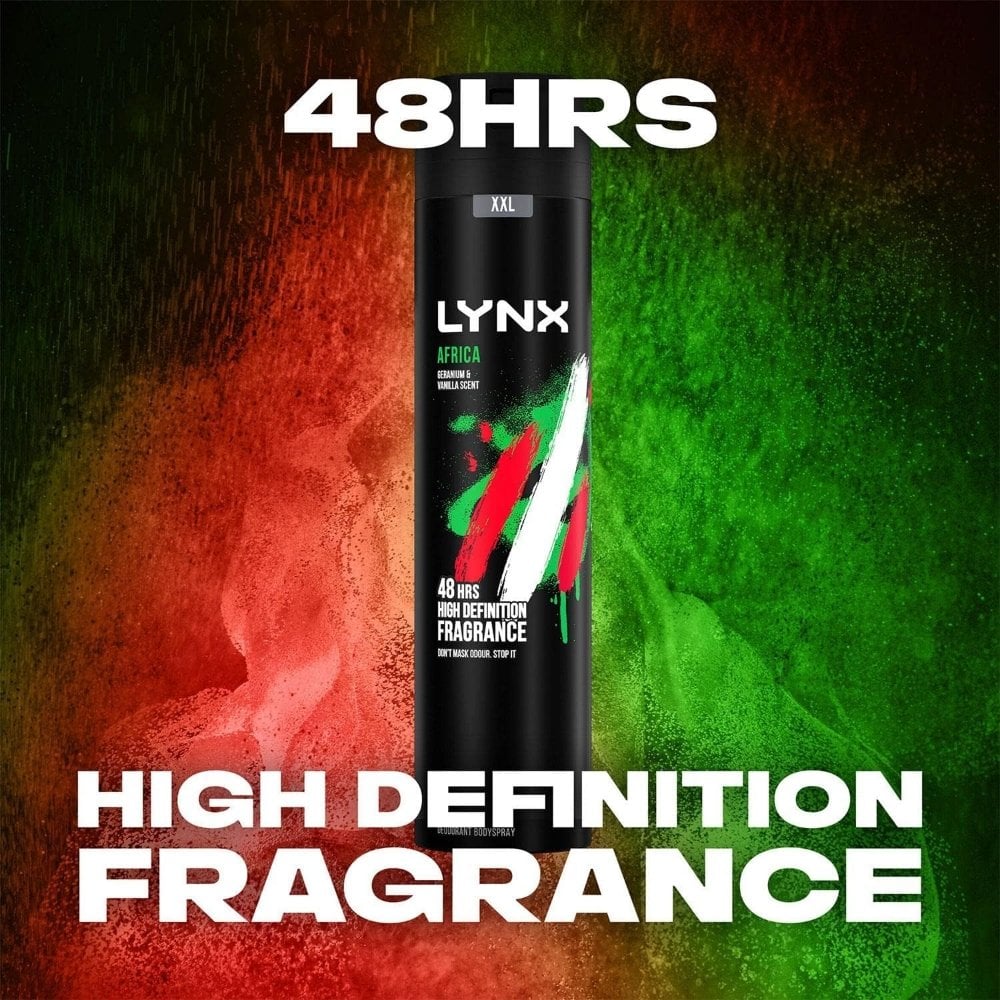 Lynx XXL Africa 48h Deodorant Body Spray 250ml