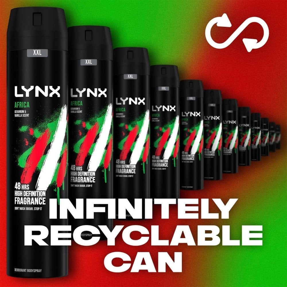 Lynx XXL Africa 48h Deodorant Body Spray 250ml