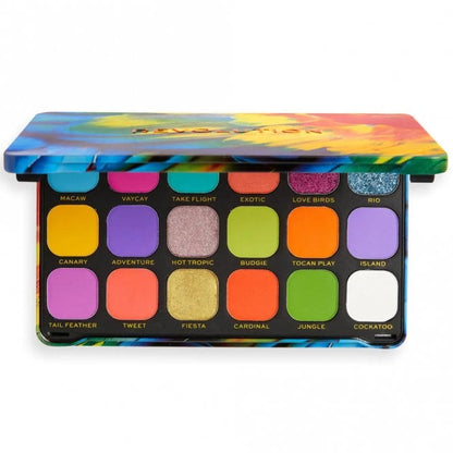 Makeup Revolution Forever Flawless Bird of Paradise 18 Colour Eyeshadow Palette