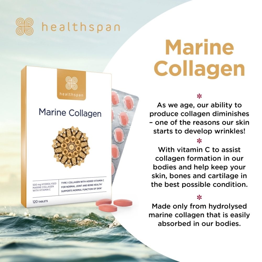 Healthspan Marine Collagen 500mg 120 Tablets