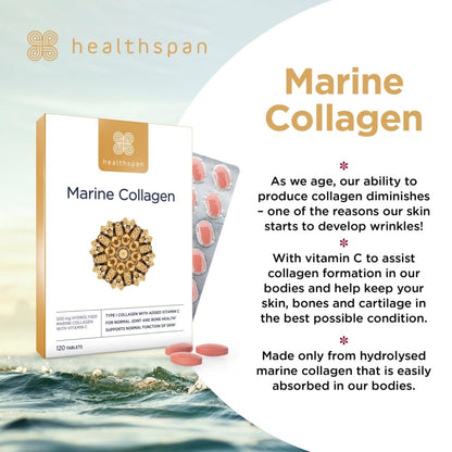 Healthspan Marine Collagen 500mg 120 Tablets