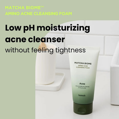 Heimish Matcha Biome Amino Acne Balancing pH 5.5 Cleansing Foam 150ml