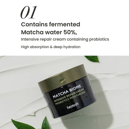 Heimish Matcha Biome Intensive Repair Cream Probiotics Moisturiser 50ml