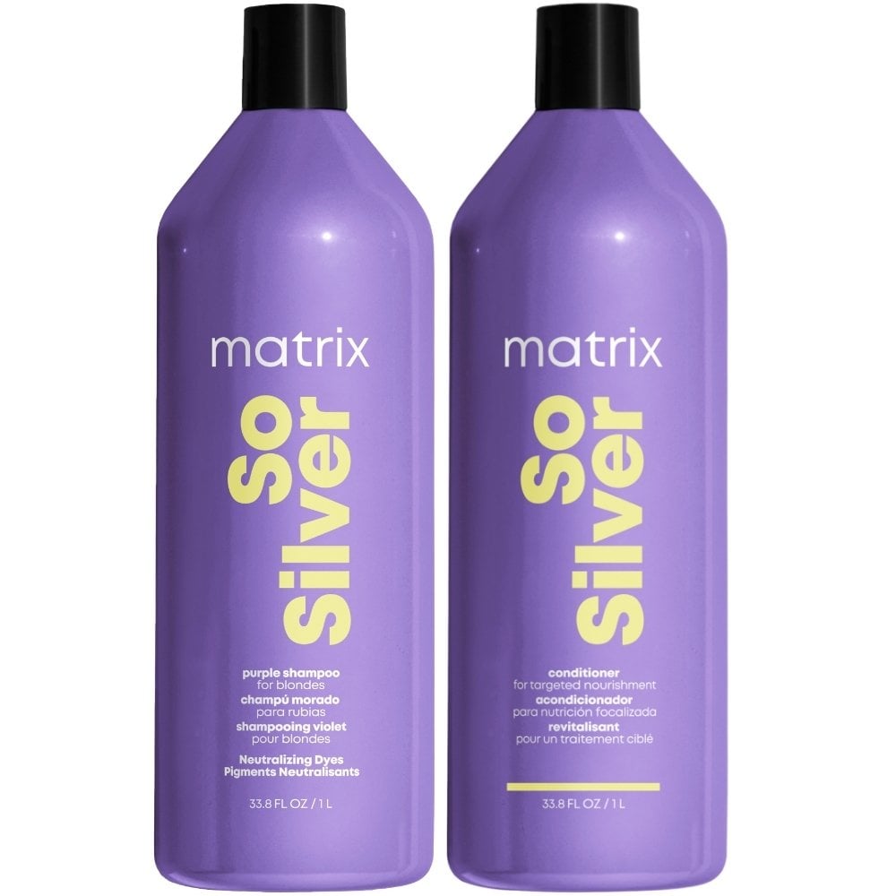Matrix Total Results So Silver Purple Shampoo & Conditioner Twin 2 x 1000ml