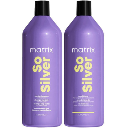 Matrix Total Results So Silver Purple Shampoo & Conditioner Twin 2 x 1000ml