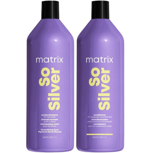 Matrix Total Results So Silver Purple Shampoo & Conditioner Twin 2 x 1000ml