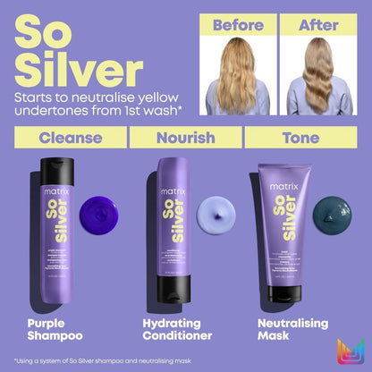 Matrix Total Results So Silver Purple Toning Shampoo 300ml