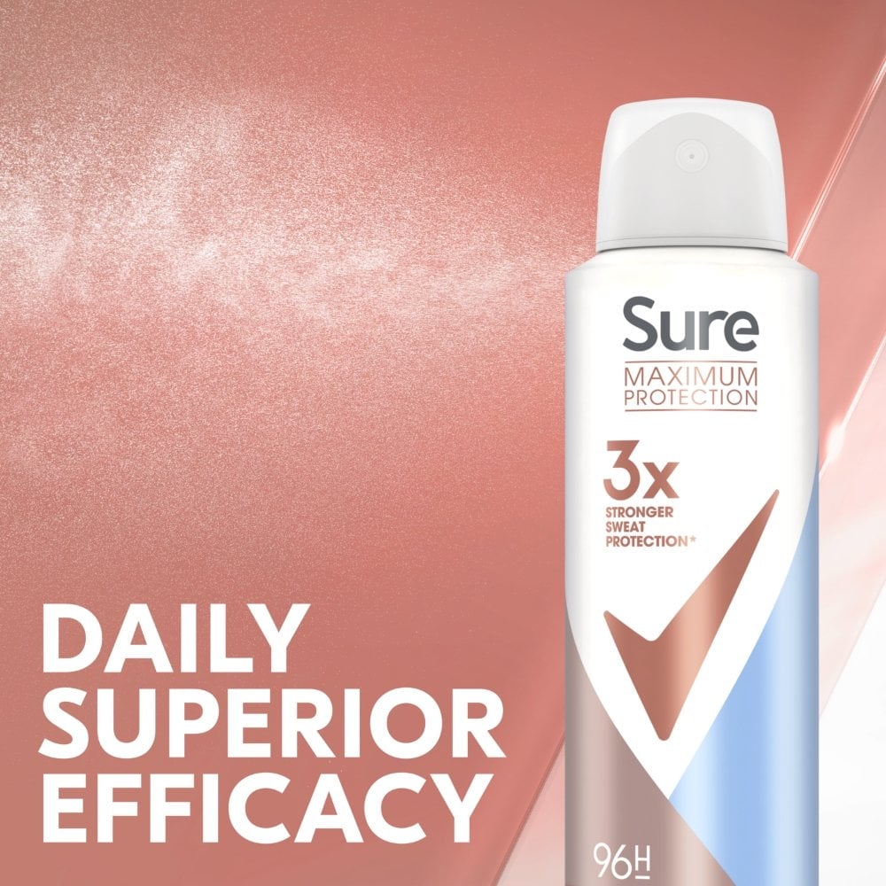Sure Maximum Protection 96h Clean Scent Anti-Perspirant Deodorant Spray 150ml