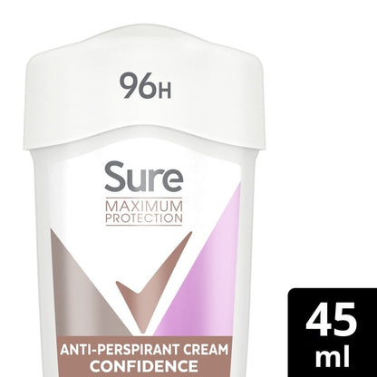 Sure Maximum Protection 96h Confidence Anti-Perspirant Deodorant Stick 45ml