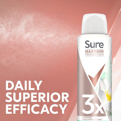 Sure Maximum Protection 96h Freesia & Water Lily Anti-Perspirant Deodorant Spray 150ml