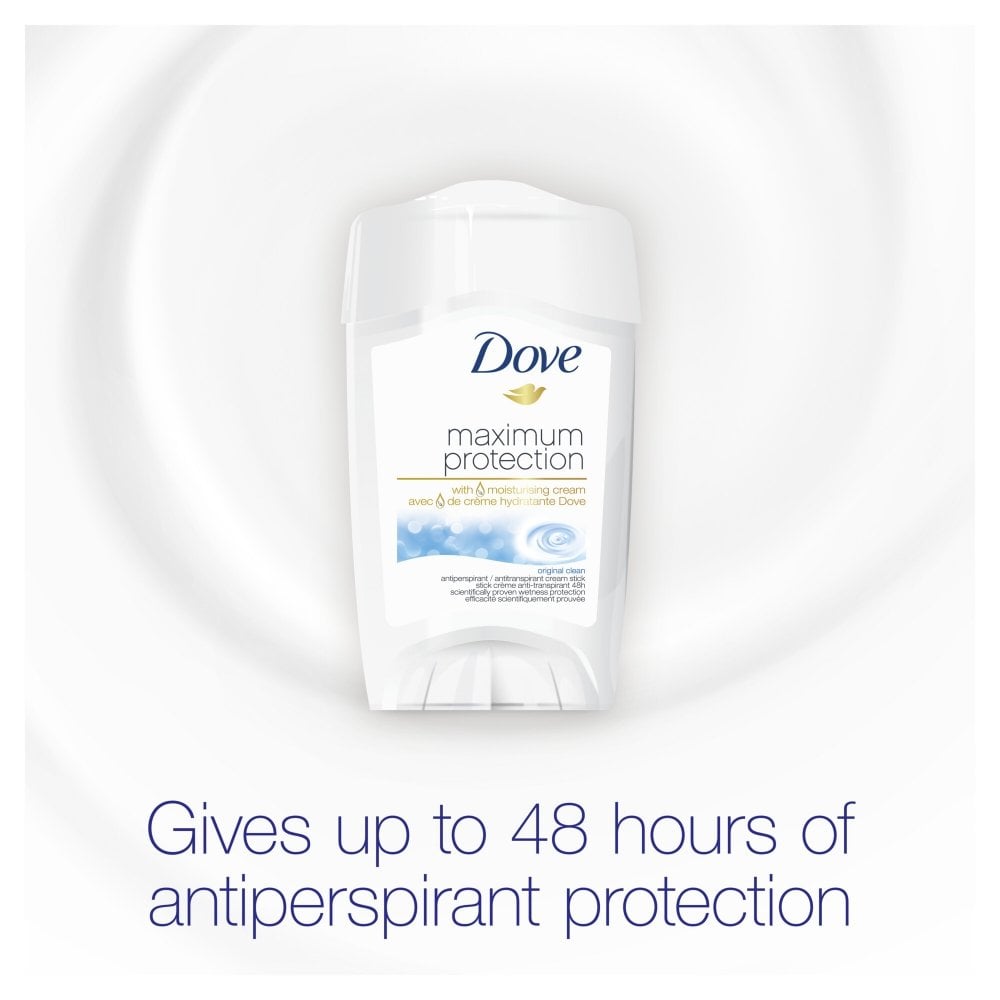 Dove Maximum Protection 48h Original Clean Anti-Perspirant Deodorant Stick 45ml
