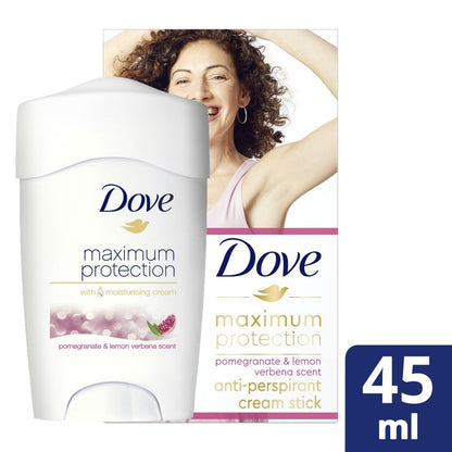 Dove Maximum Protection 48h Pomegranate & Lemon Verbena Anti-Perspirant Deodorant Stick 45ml