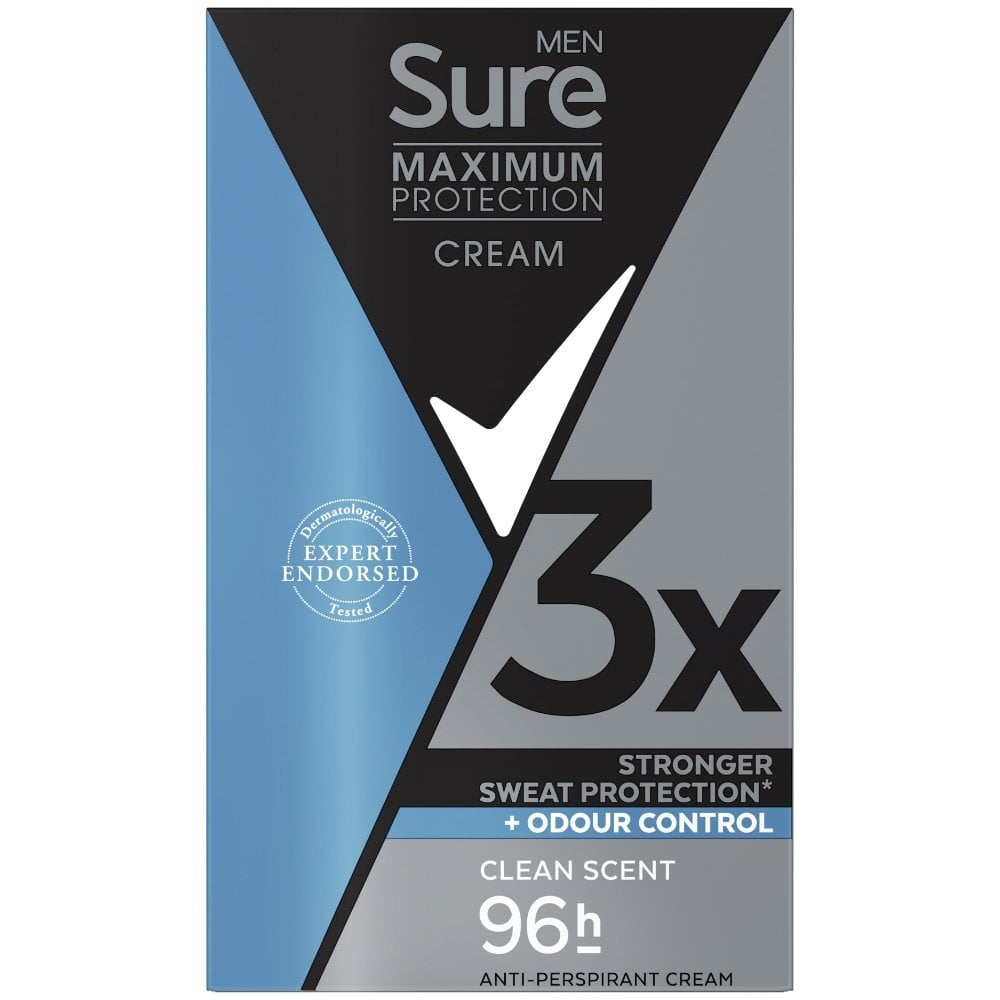 Sure Men Maximum Protection 96h Clean Scent Anti-Perspirant Deodorant Stick 45ml