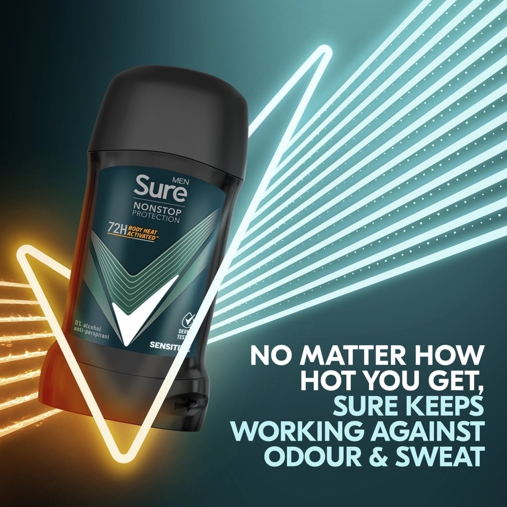 Sure Men Nonstop Protection 72h Sensitive Anti-Perspirant Deodorant Stick 50ml