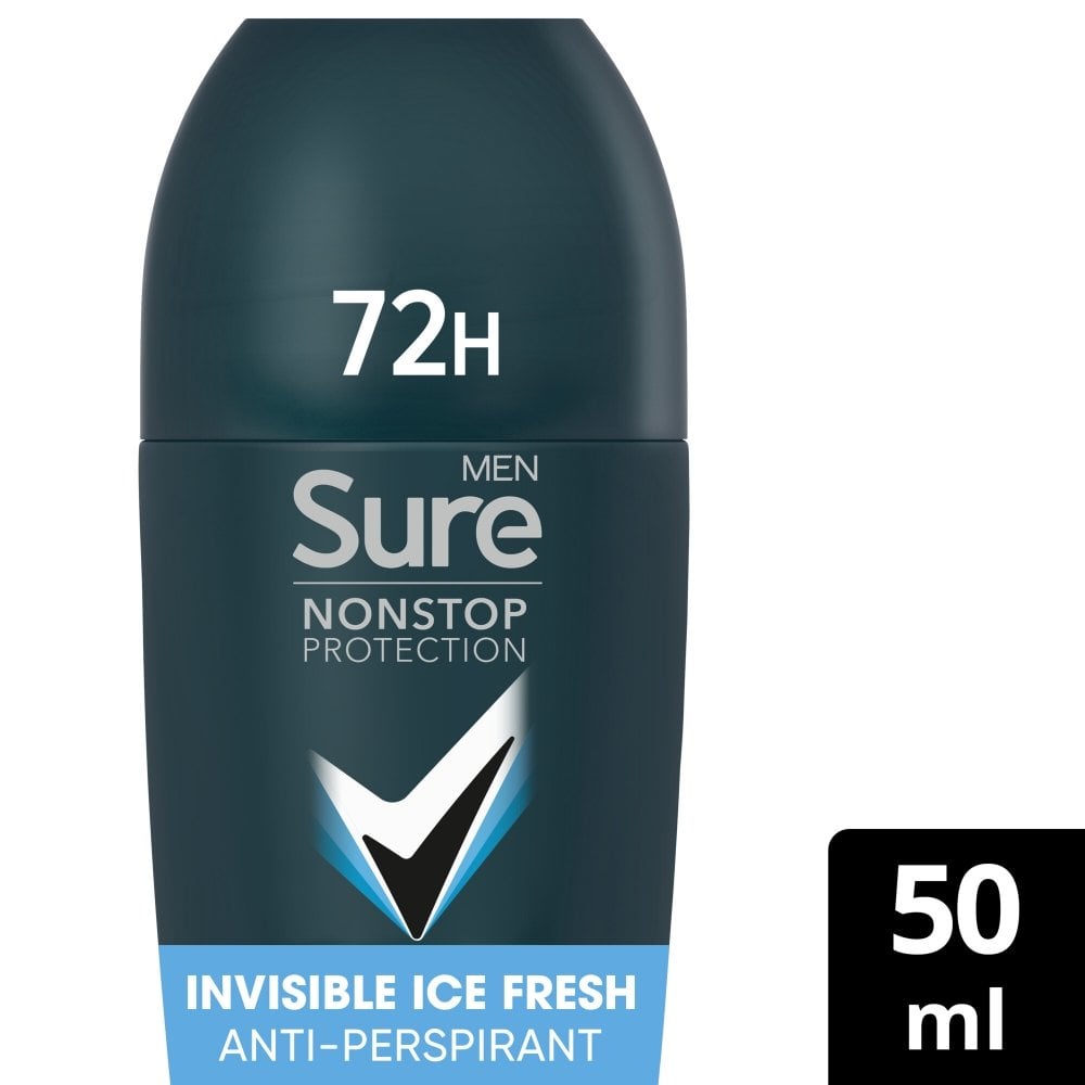 Sure Men Nonstop Protection 72h Invisible Ice Anti-Perspirant Deodorant Roll-On 50ml