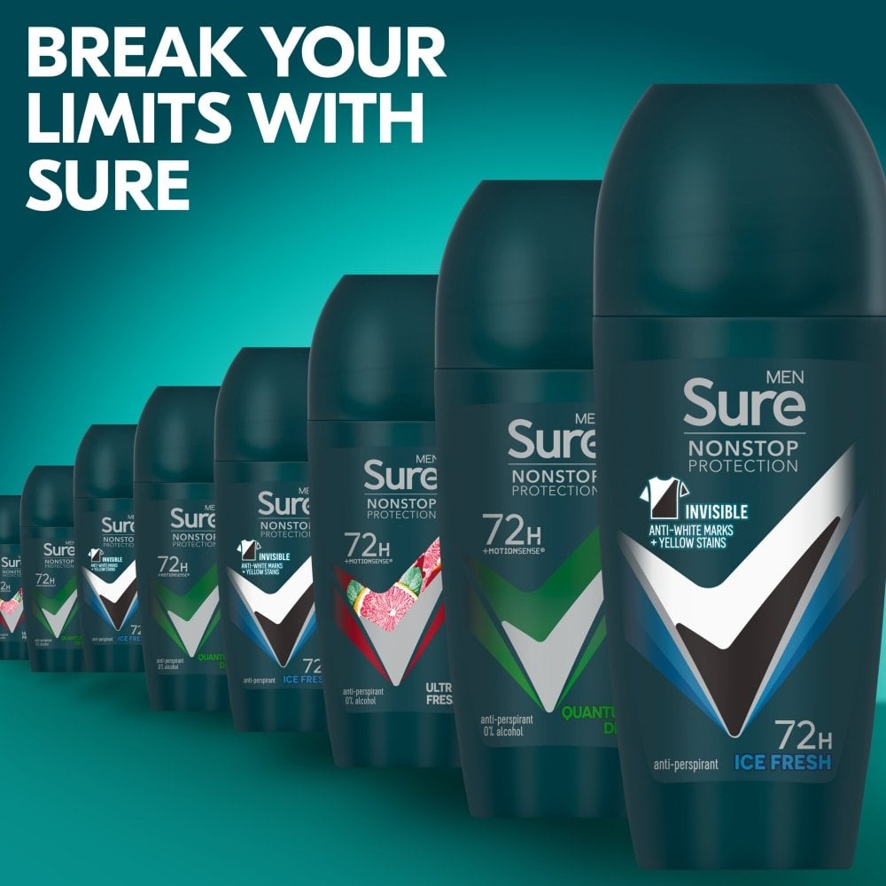 Sure Men Nonstop Protection 72h Invisible Ice Anti-Perspirant Deodorant Roll-On 50ml