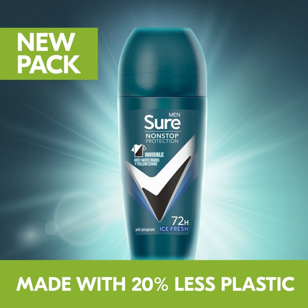 Sure Men Nonstop Protection 72h Invisible Ice Anti-Perspirant Deodorant Roll-On 50ml