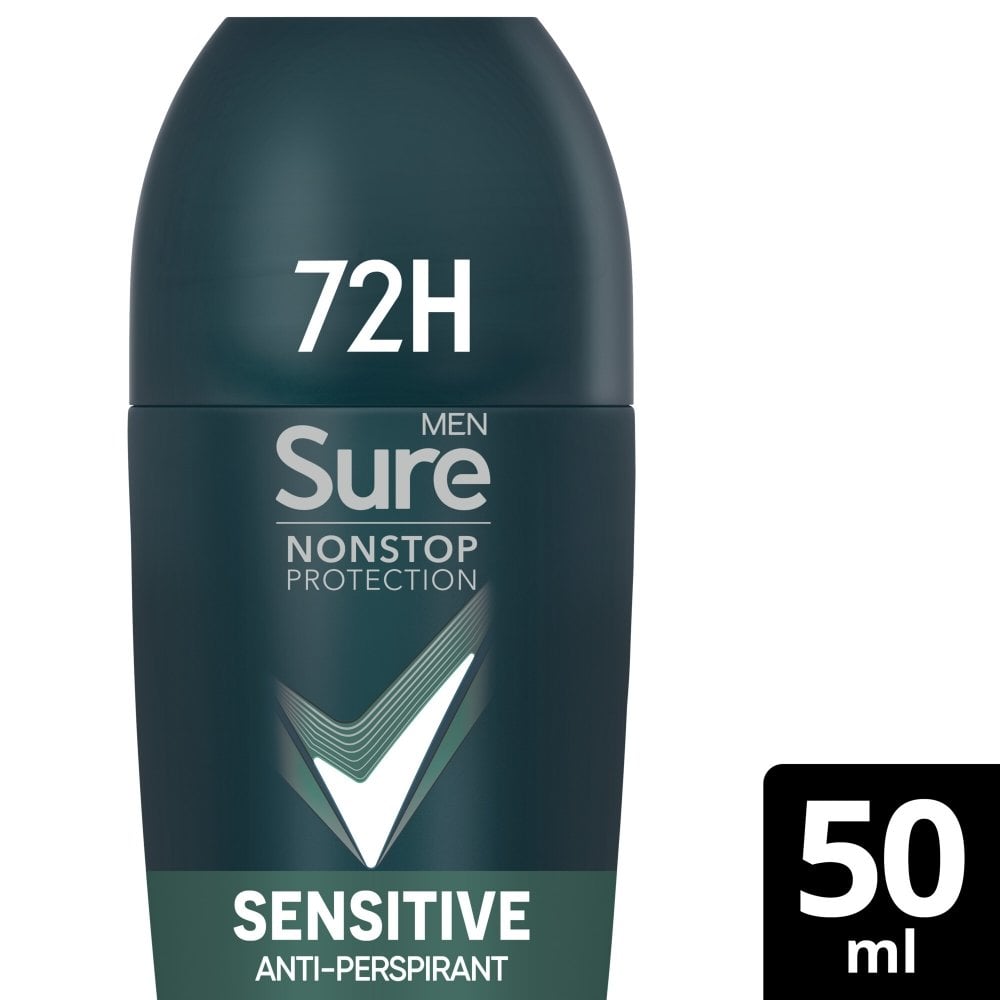 Sure Men Nonstop Protection 72h Sensitive Anti-Perspirant Deodorant Roll-On 50ml