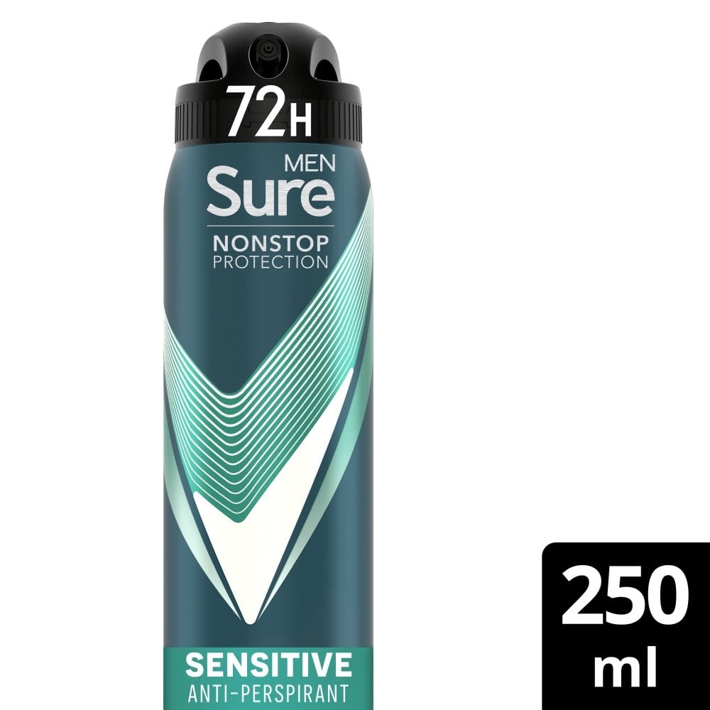 Sure Men Nonstop Protection 72h Sensitive Anti-Perspirant Deodorant Spray 250ml