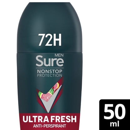 Sure Men Nonstop Protection 72h Ultra Fresh Anti-Perspirant Deodorant Roll-On 50ml