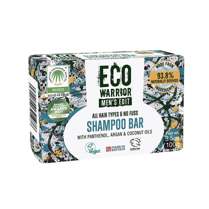 Eco Warrior Men's Edit No Fuss Shampoo Bar 100g