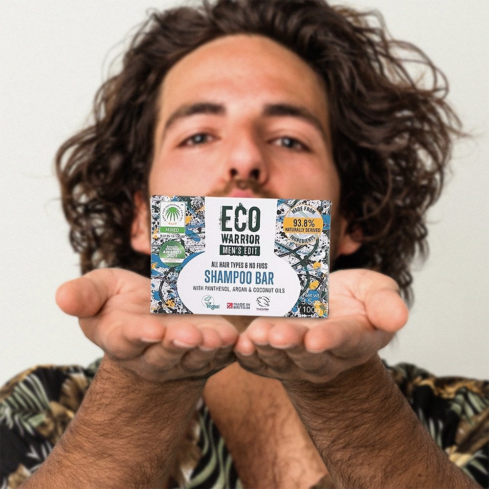 Eco Warrior Men's Edit No Fuss Shampoo Bar 100g