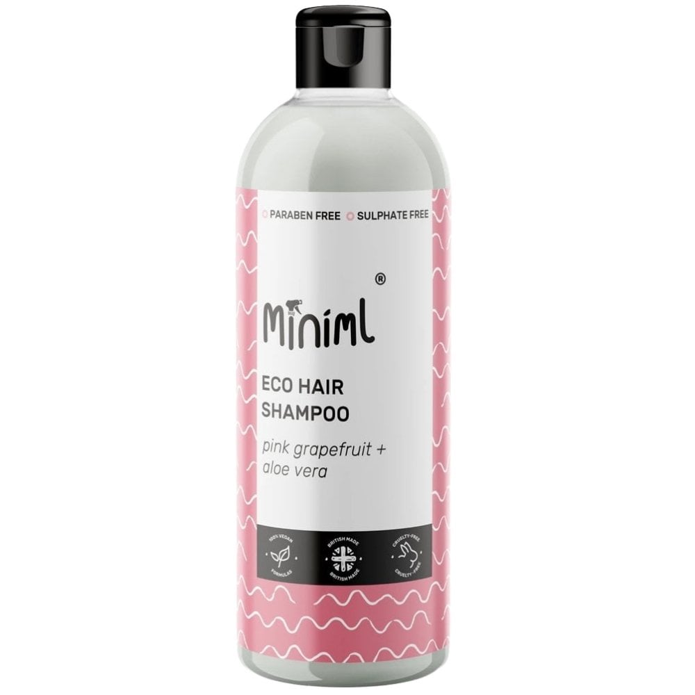 Miniml Eco-Friendly Hair Shampoo Grapefruit + Aloe Vera 500ml Flip Lid