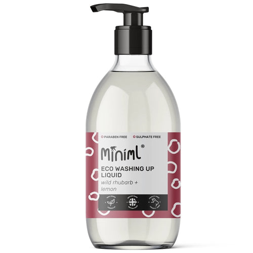 Miniml Washing Up Liquid Wild Rhubard & Lemon Glass Pump 500ml
