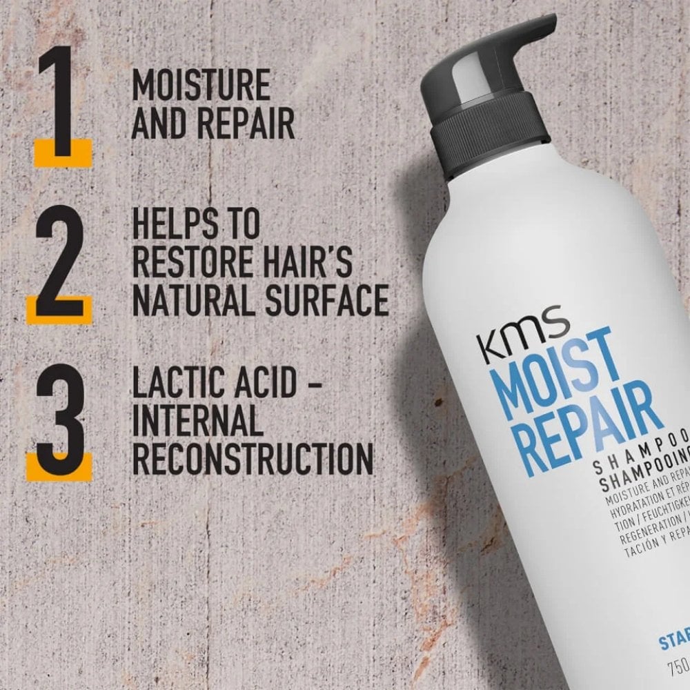 KMS Moist Repair Moisturising & Repairing Shampoo 750ml