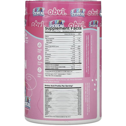 Obvi More Than Collagen All-In-One Beauty Nutrition Powder Fruity Cereal 388g