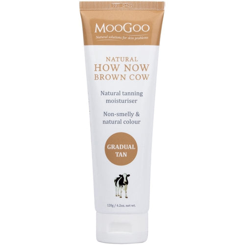 MooGoo Natural How Now Brown Cow Gradual Tanning Moisturiser Cream 120g