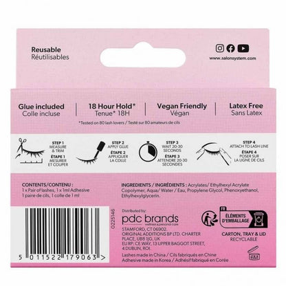 Salon System Naturalash Intense Ultra Volume Strip Lashes Black 212