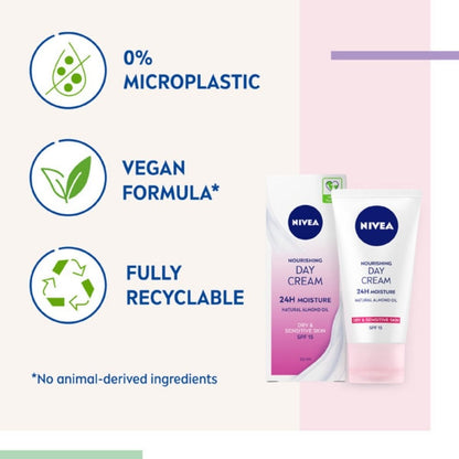Nivea 24H Nourishing Day Cream SPF15 50ml