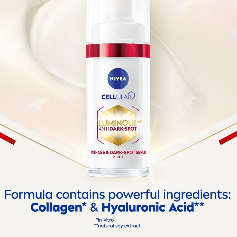 Nivea Cellular Luminous 630 2-in-1 Anti-Age & Dark-Spot Serum 30ml