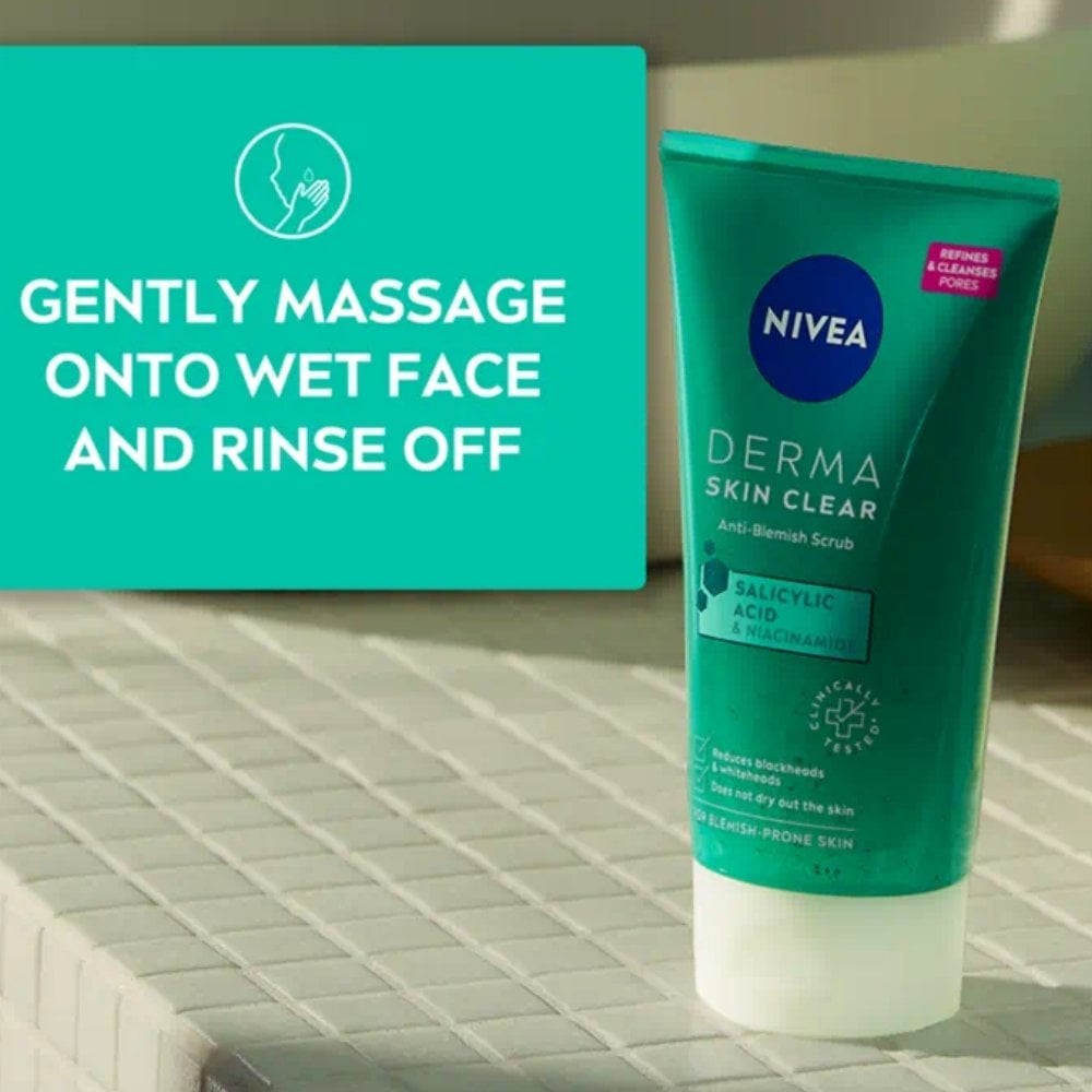 Nivea Derma Skin Clear Anti-Blemish Scrub 150ml