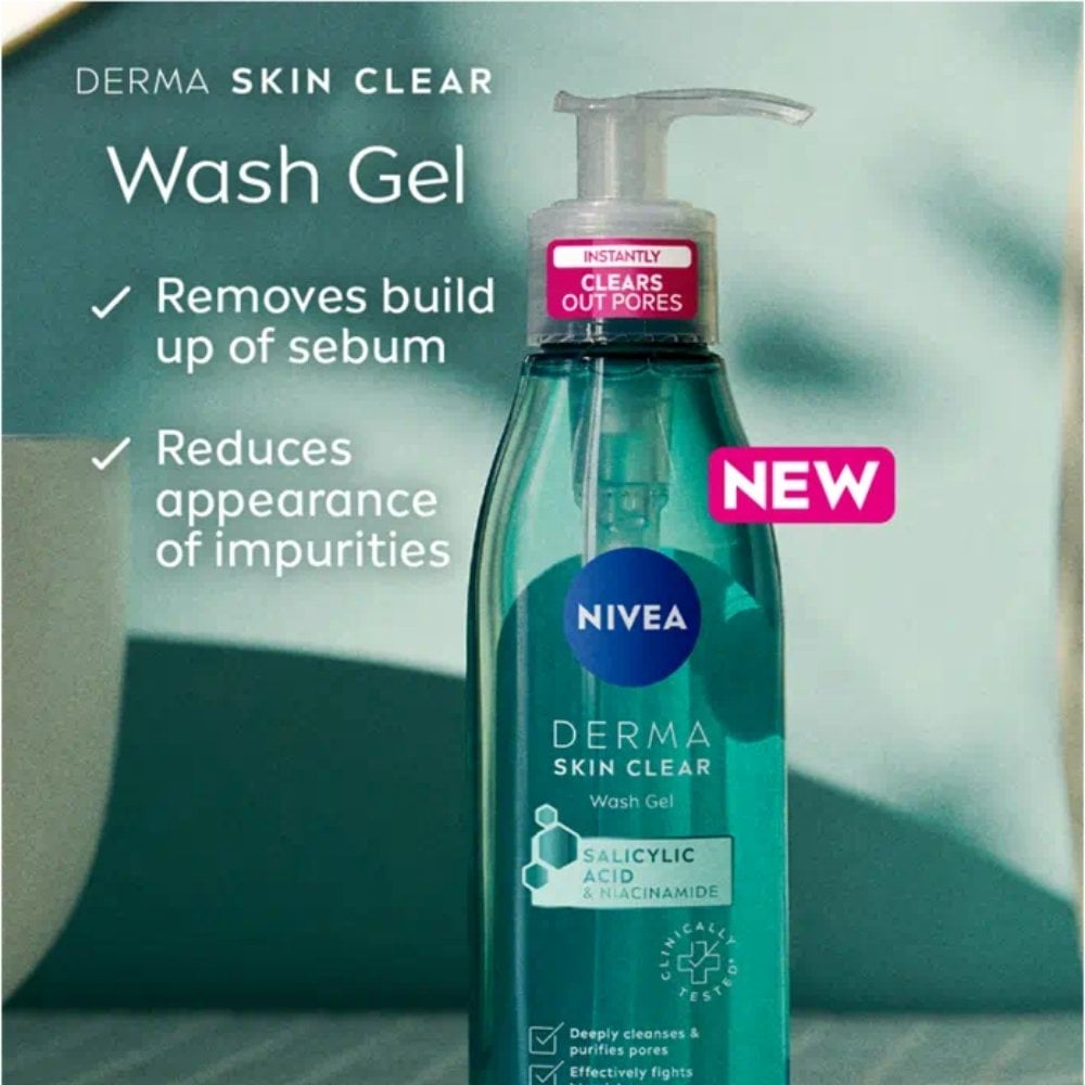 Nivea Derma Skin Clear Face Wash Gel 150ml
