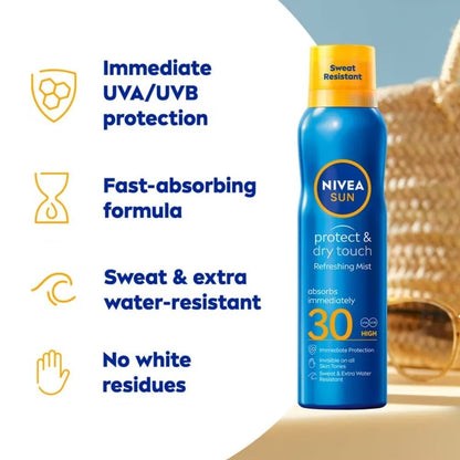 Nivea Sun Protect & Dry Touch Refreshing Sun Cream Mist SPF30 200ml